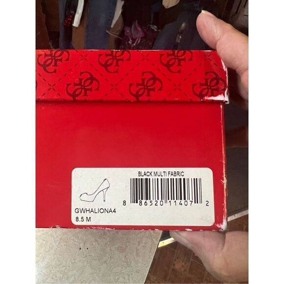 Guess * Fabric Lace * peek a toe * Heels * Sz 8.5 NIB - Picture 12 of 12